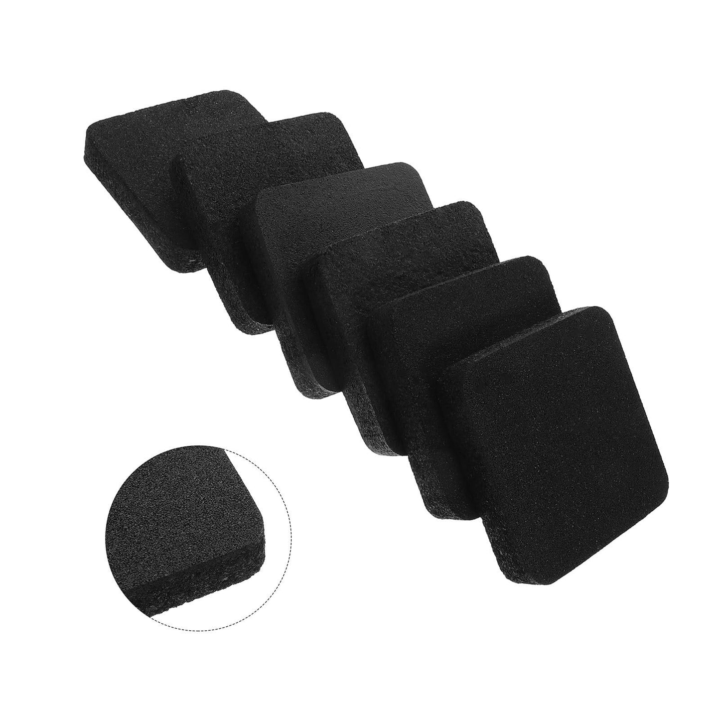 HOODANCOS 6pcs Treadmill Vibration Isolation Pads Rubber Shock-Absorbing Floor Mat Noise Cancelling Anti-Vibration Pads for Home Gym Exercise Equipment Protection