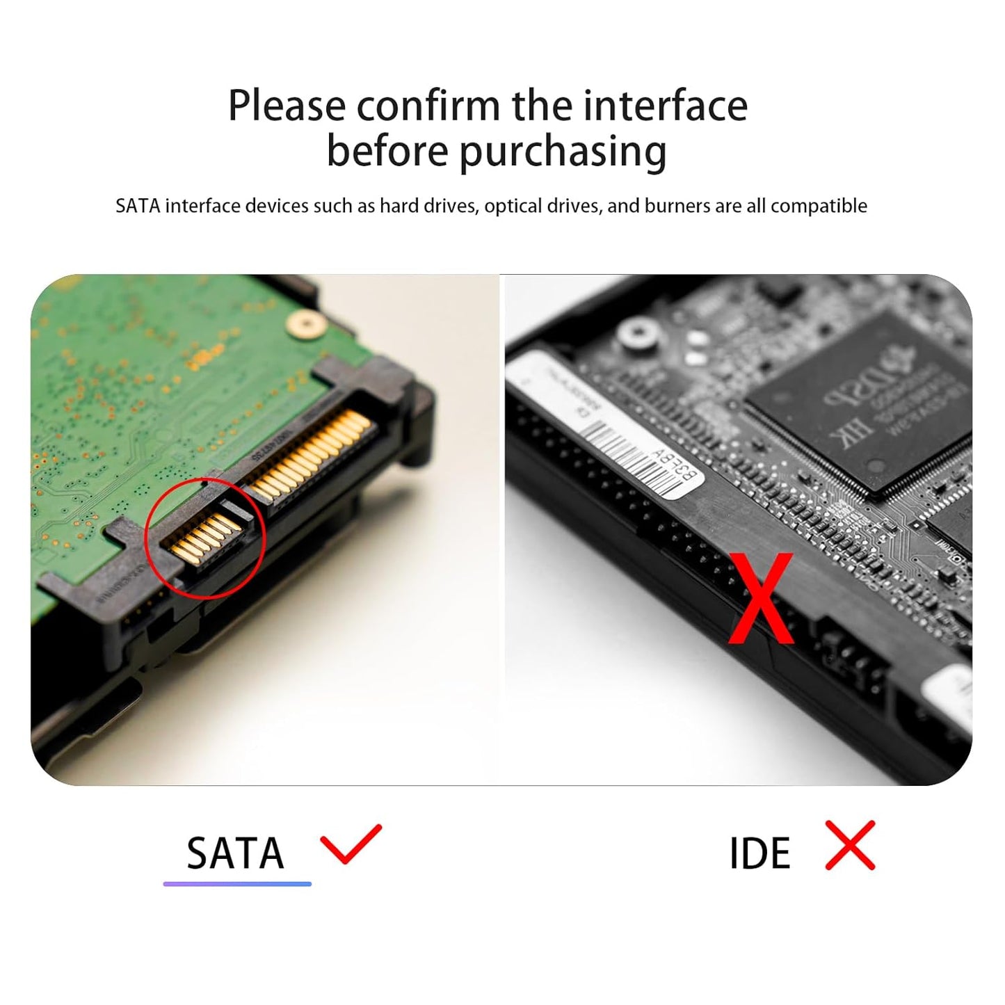 Mbiydeg Data,3 6Gbps 15 Inch SATA Cable III for SSD HDD PCS Straight Angle Sata Data Cable Compatible for SATA Hard