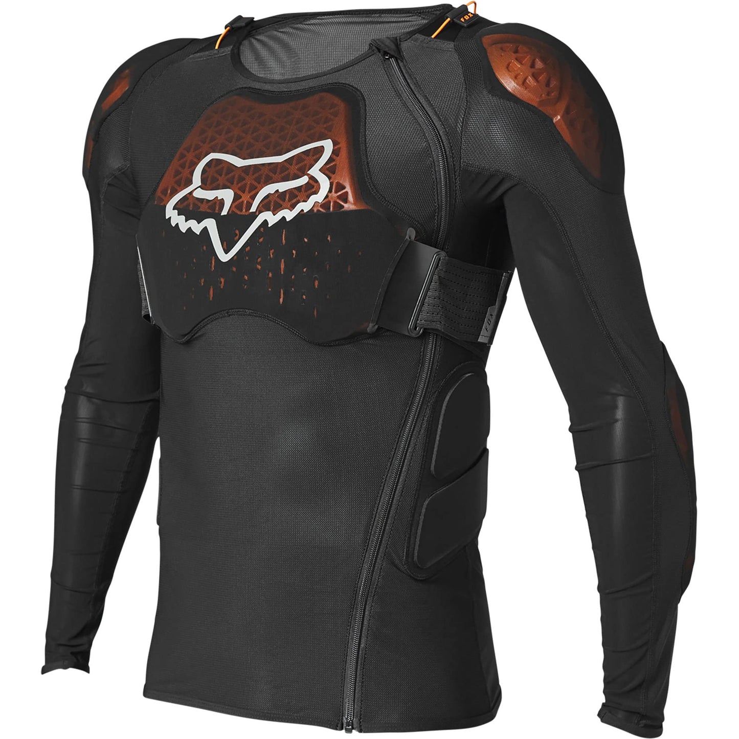 Fox Racing Baseframe Pro D30 Motocross Dirt Bike Chest Guard Jacket, Black, Large