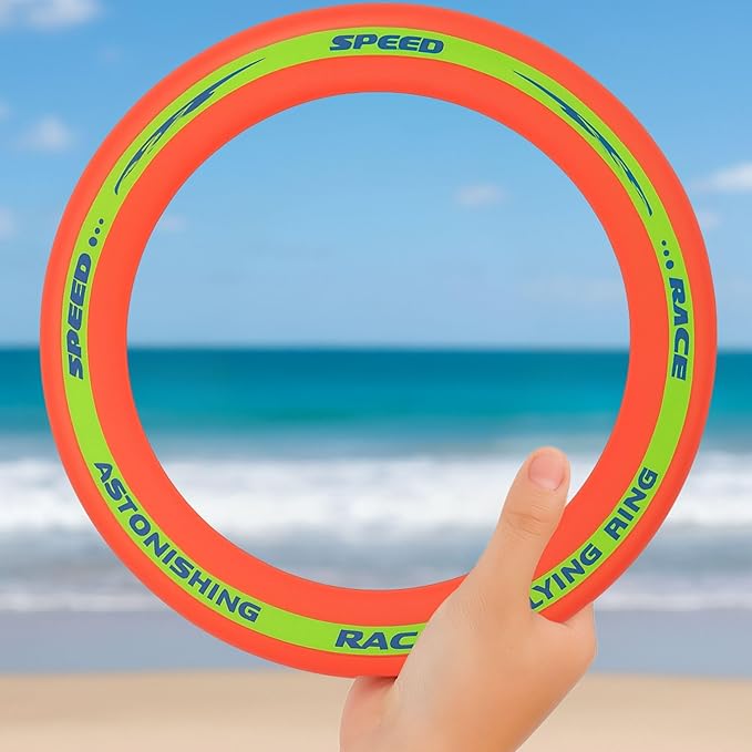 Liberty Imports 6 Pack: Flying Aero Discs Sports Outdoor Pro Flyer Rings - Plastic Toy Ultimate Glider Toss Game for Kids and Adults (11 inches)