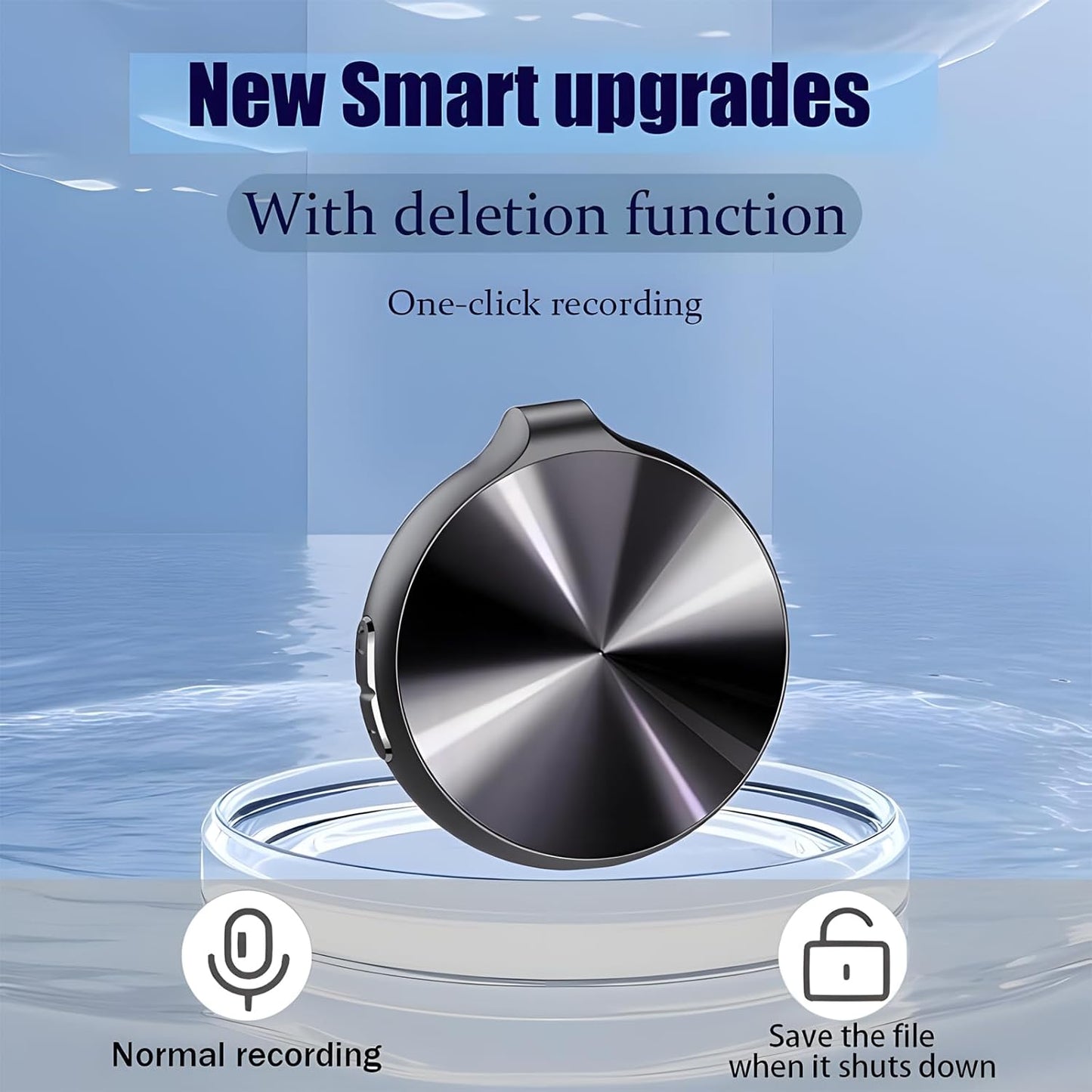 BINGONE (4 HD Smart Voice Recorder with One-Touch Recording & Playback, Recorder Noise Cancellation - Portable