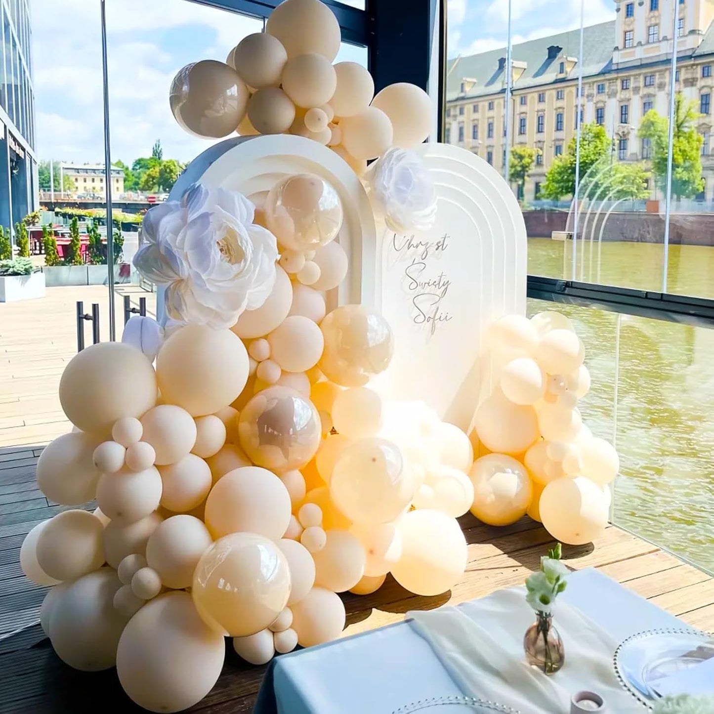 Voircoloria 105pcs Pastel Orange Balloons - 12 Inch Latex Balloons for Birthday & Baby Showers