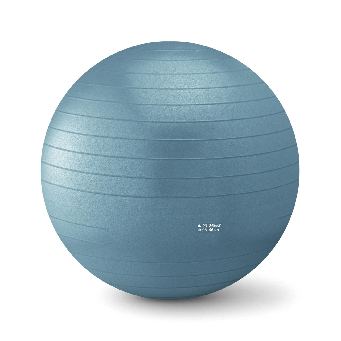 Amazon Basics Anti-Burst Exercise Ball with Quick-Inflate Air Pump, 23-26" Diameter, Aqua