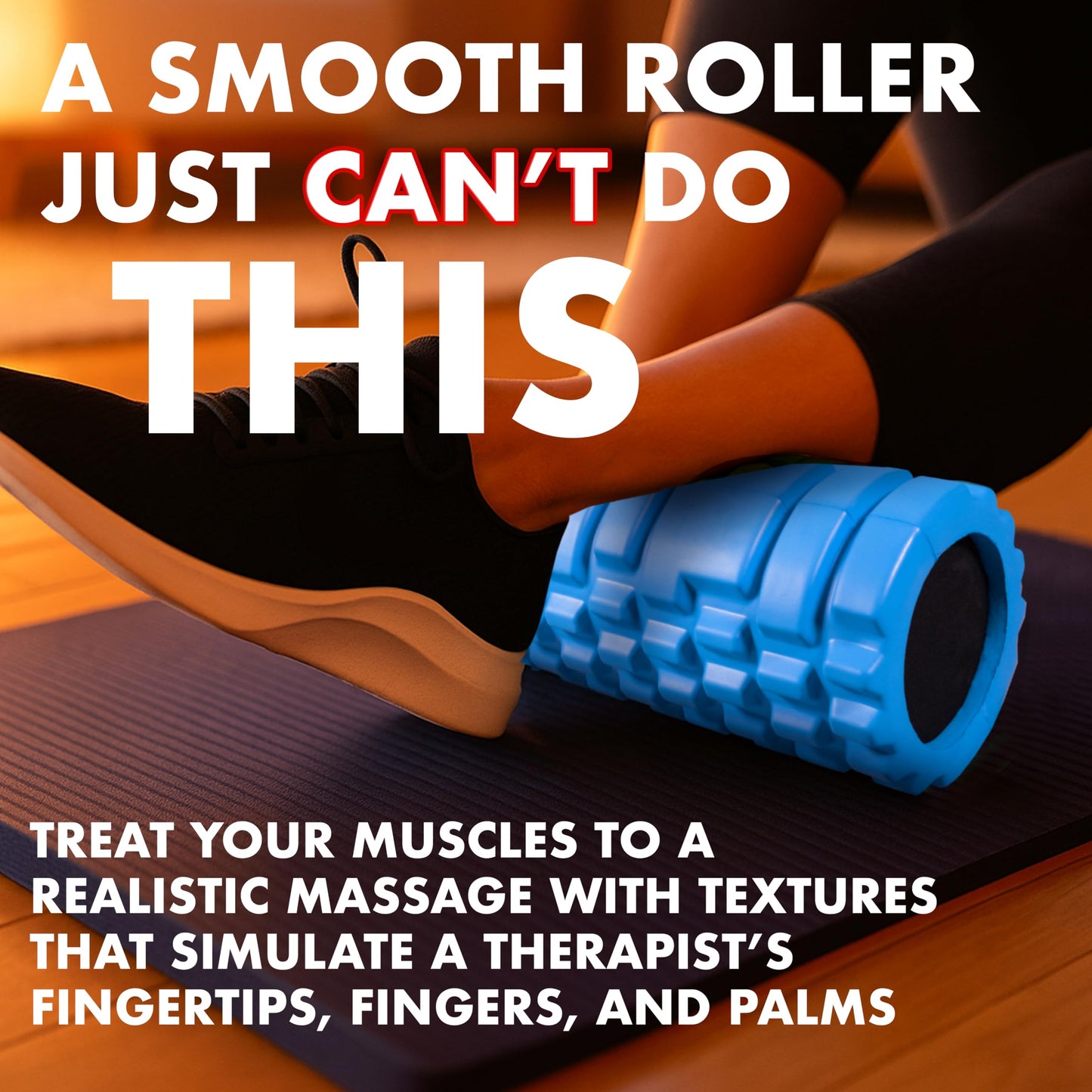 321 Strong Foam Roller - Medium Density Deep Tissue Massager - Muscle Massage + Myofascial Trigger Point Release - Includes 4K eBook - Alien