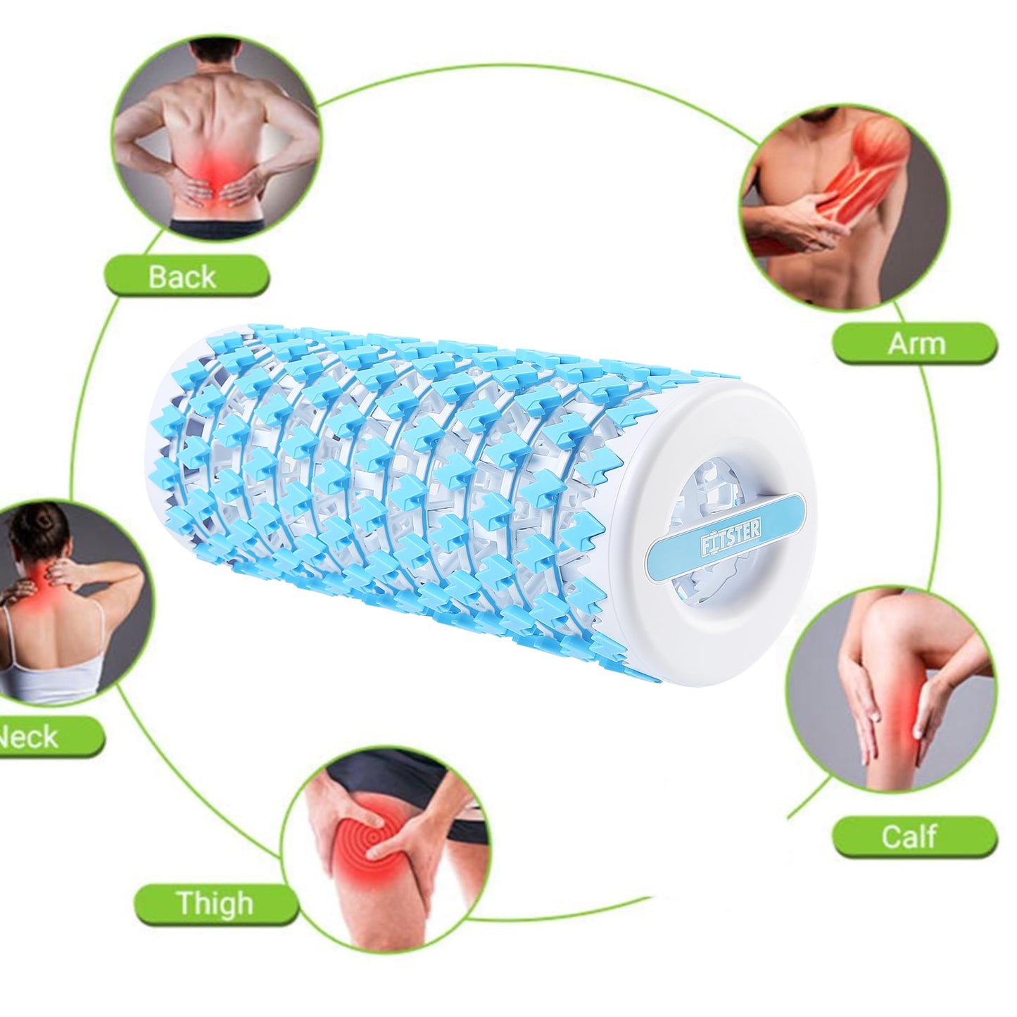 Collapsible Foam Roller for Exercise and Recovery (13 Inches), Easily Portable at 5.5 inches (Blue)
