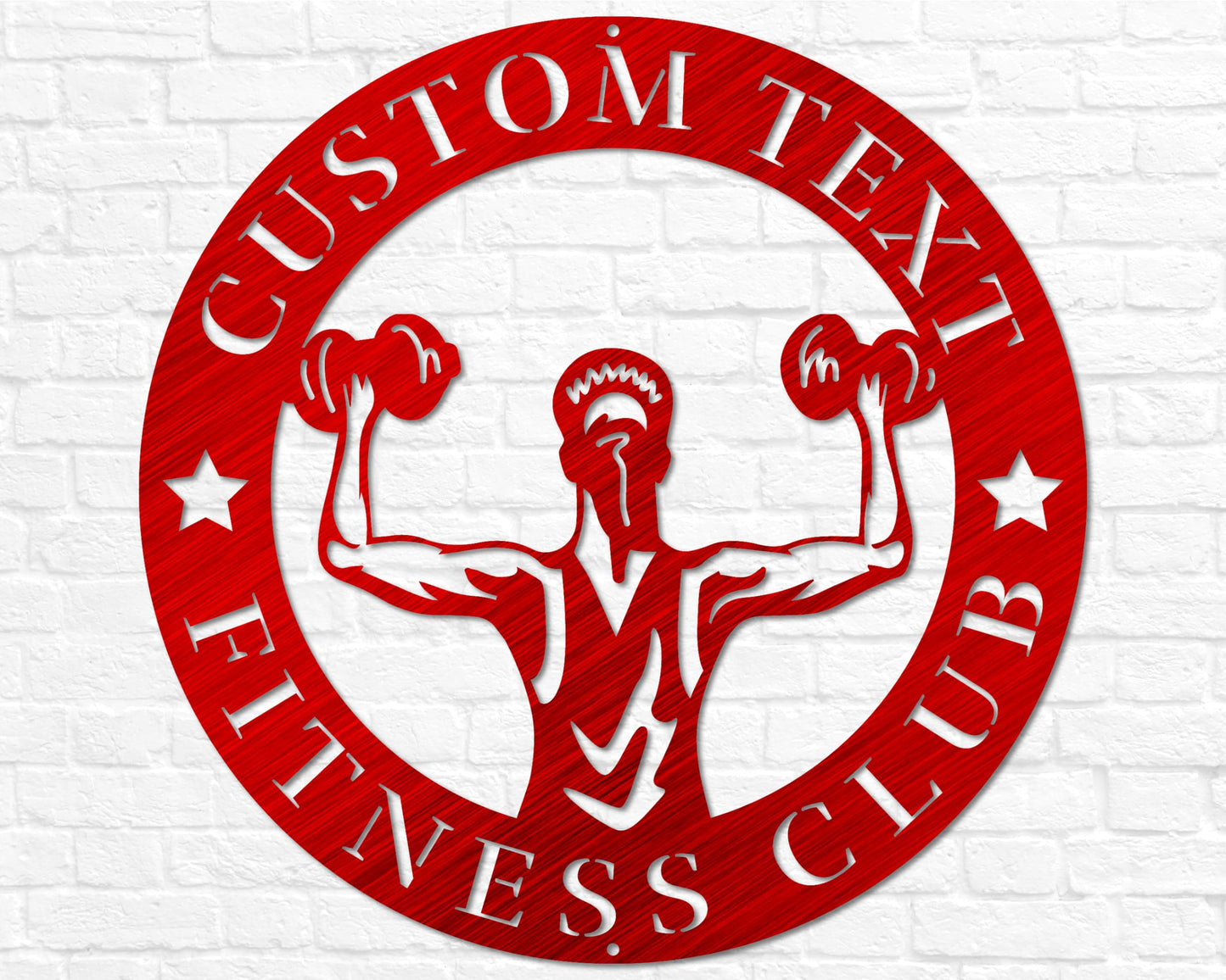 Personalized Ladies Fitness Home Gym Sign | Metal Work Out Decor | Custom Gym Name Sign | Workout Wall Art, Personalized Gifts, Gym Wall Art