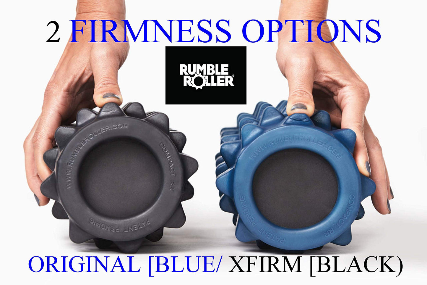 RumbleRoller Original Foam Roller Deep Tissue Massage Roller for Muscle Recovery (Midsize 22-Inch)