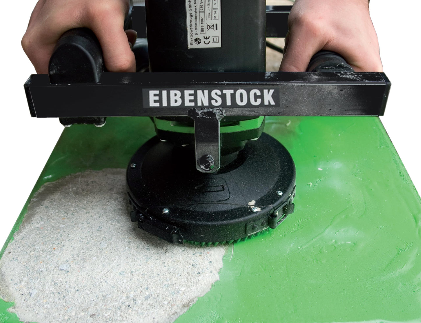 CS Unitec | EBS 1802.1 | 5" Heavy-Duty Concrete Surface Grinder with Dust Extraction for Removing Paint, Epoxy, Glue, and other Coatings. Low Vibration, 16 Amp, 10,000 RPM – Made in Germany