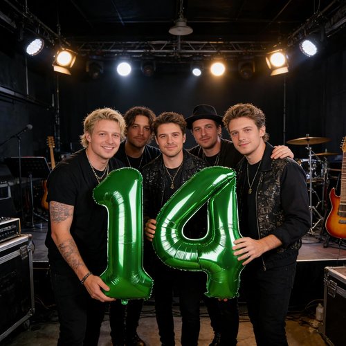 **Skiennix 14-Inch Dark Green Foil Number Balloons - Perfect for 14th Birthday & Engagement Celebrations**
