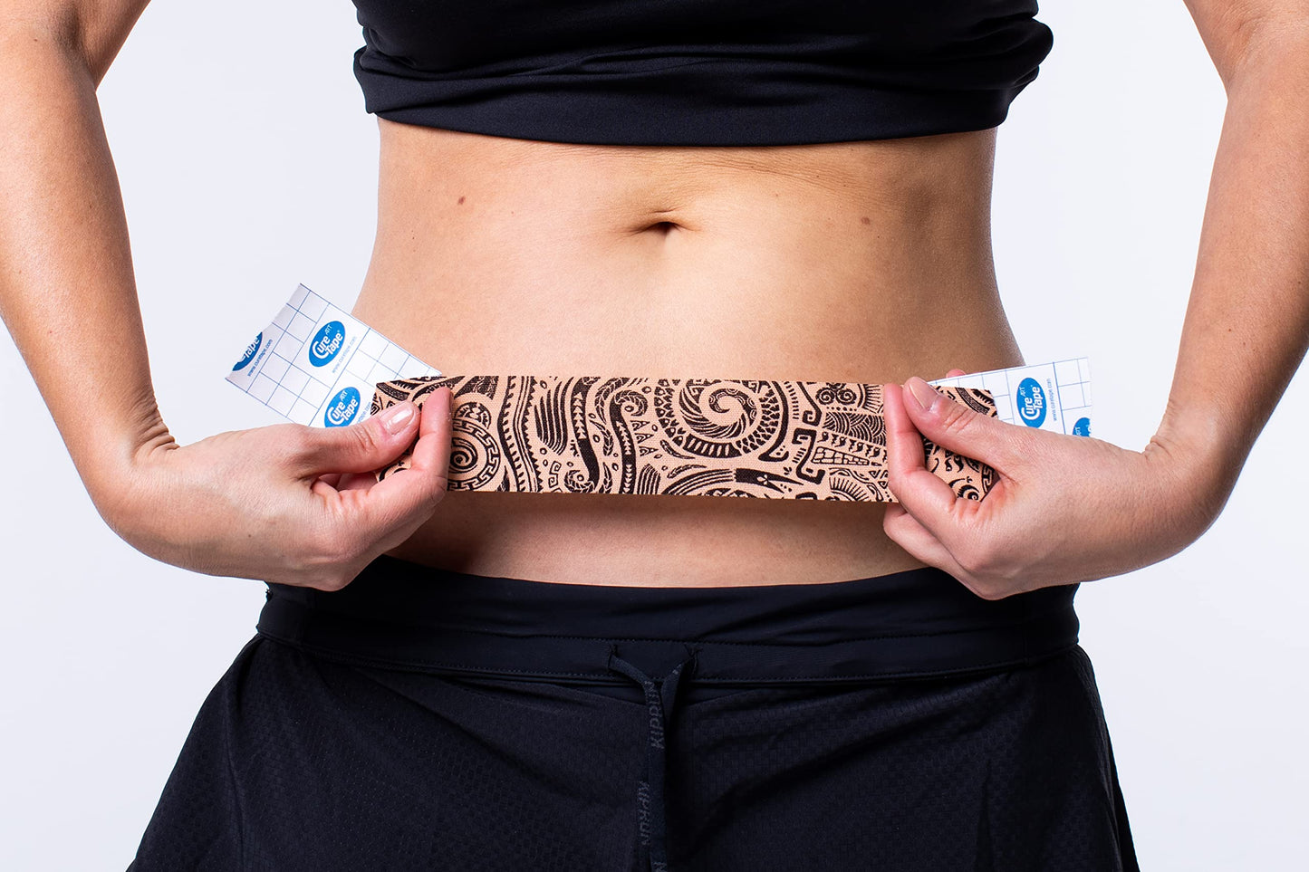 CureTape Art | Kinesiology Tape for Body Pain | Elastic Therapeutic | Waterproof Athletic | Long-Lasting Medical K (Tattoo)