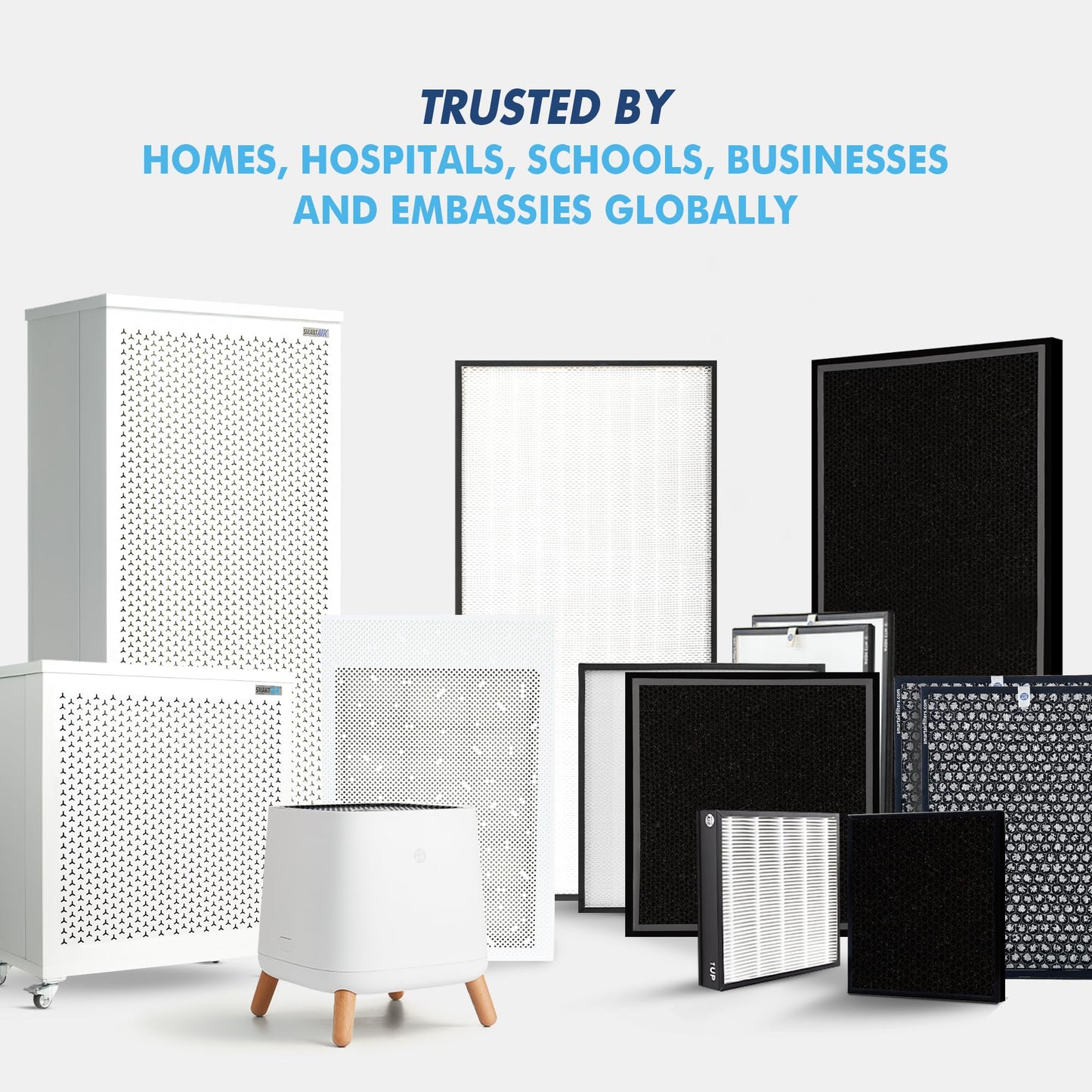 Smart Air (aka Smart Health) Blast MKII Air Purifier β Cleans 4,500 Sq Ft/30 Mins, 29-43 dBAβIndustrial-Grade H13 HEPA+Activated Carbon β Purifier for Home, Office, Pets, Allergies, Dust, Mold & Smoke