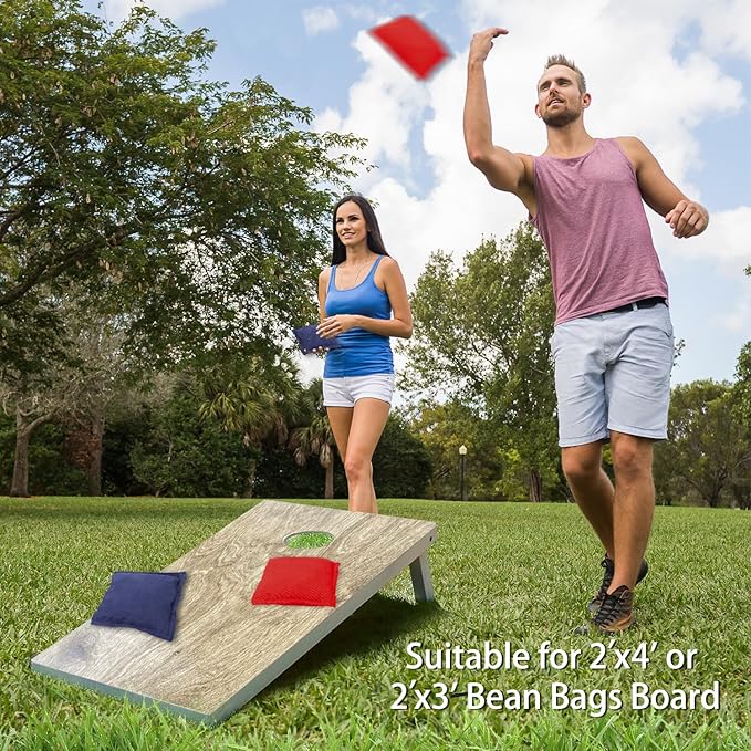 GSE Games & Sports Expert Set of 8 Premium Weather Resistant Cornhole Bags. Regulation Size and Weight Bean Bags for Cornhole Toss Games (Several Styles Available)