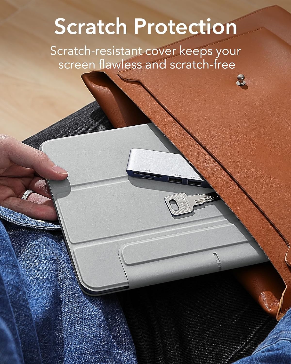 ESR 13 Inch (M5/M4) 2025/2024, for iPad Pro Case Powerful Magnetic Attachment, Slim Trifold Stand Case, Supports Pencil