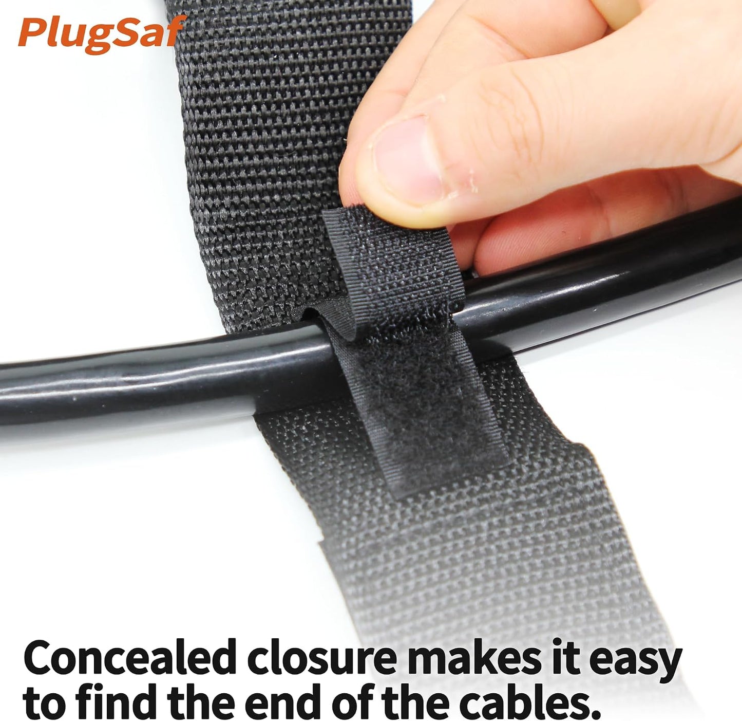 30 Inch (2 Pack), PlugSaf Extension Cord Organizer Heavy-Duty Hook and Loop Storage Straps, Pool Hoses, RV Accessories