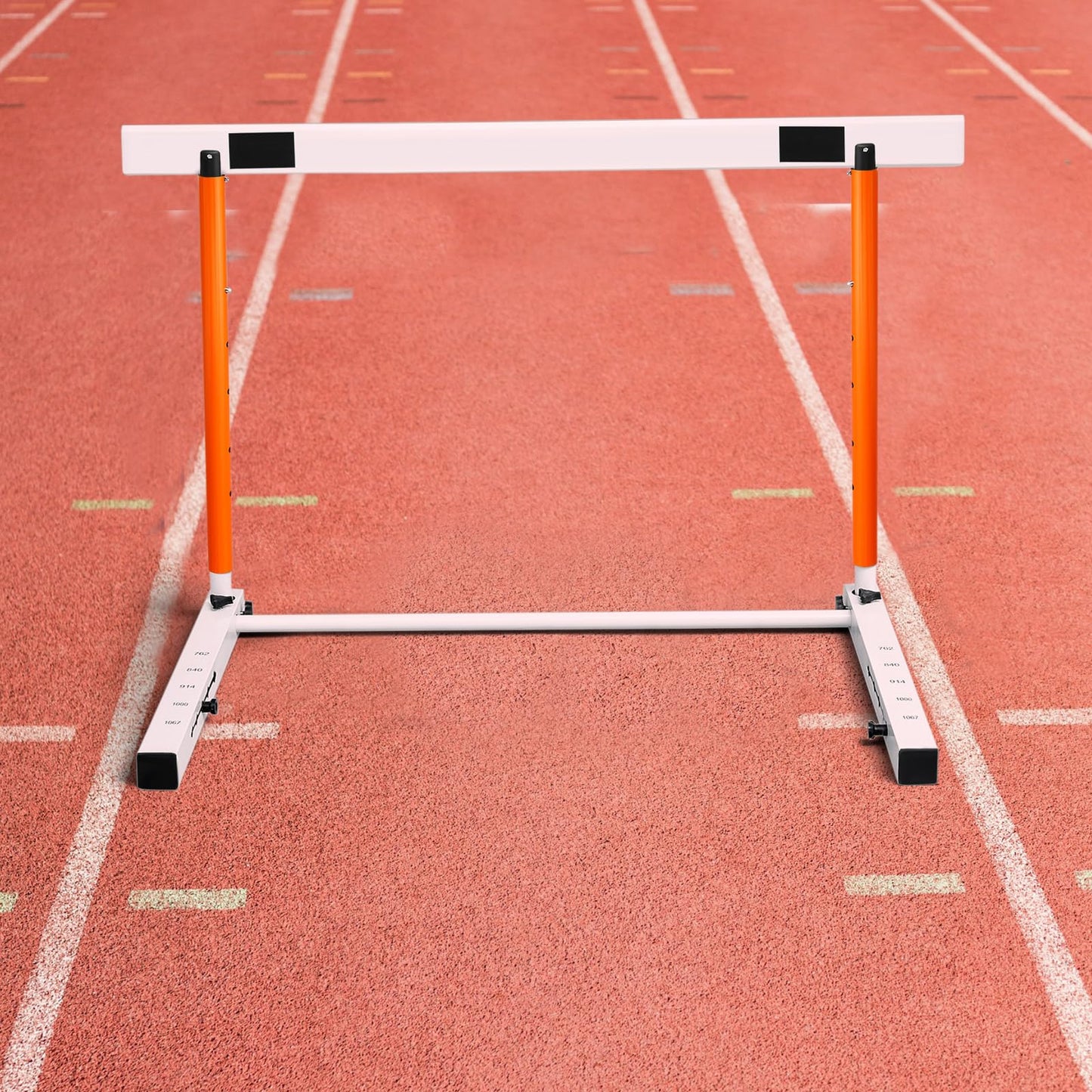 Blulu 4 Pcs Adjustable Track and Field Hurdles Height Sports Training Hurdle with Counterweight 30 to 42 Inch Heavy Duty Track and Field Equipment Practice Training for Athletes Adults