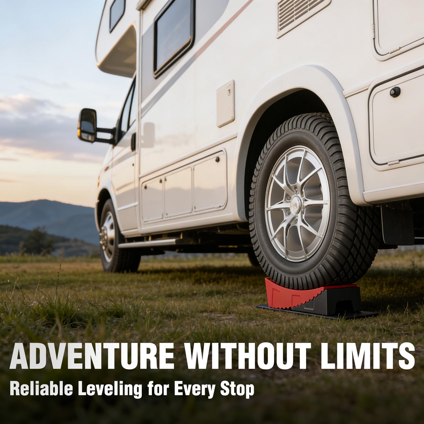 WORKPRO RV Leveling Blocks Kit 9-Piece,Camper & Trailer Leveling System, Heavy Duty RV Levelers with Anti-Slip Mats, Bubble Levels & Carry Bag