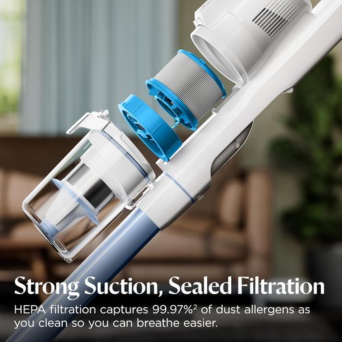 Bissell PowerClean Cordless Vacuum - 200W Self-Standing Design with Tangle-Free Brush Roll & Bright Headlights