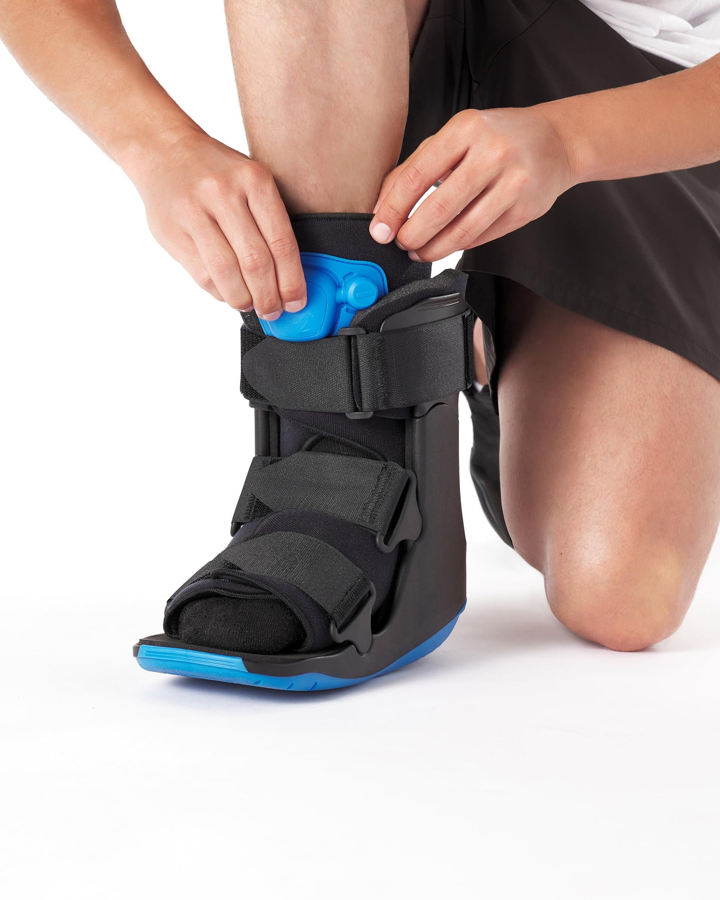 Ovation Medical Gen 2 Pneumatic Walking Boot - Lightweight, Low Profile CAM Walker Boot - Premium Medical Boot for Foot Injuries, Ankle Sprains, Fracture Recovery Support, & More (Short, Medium)