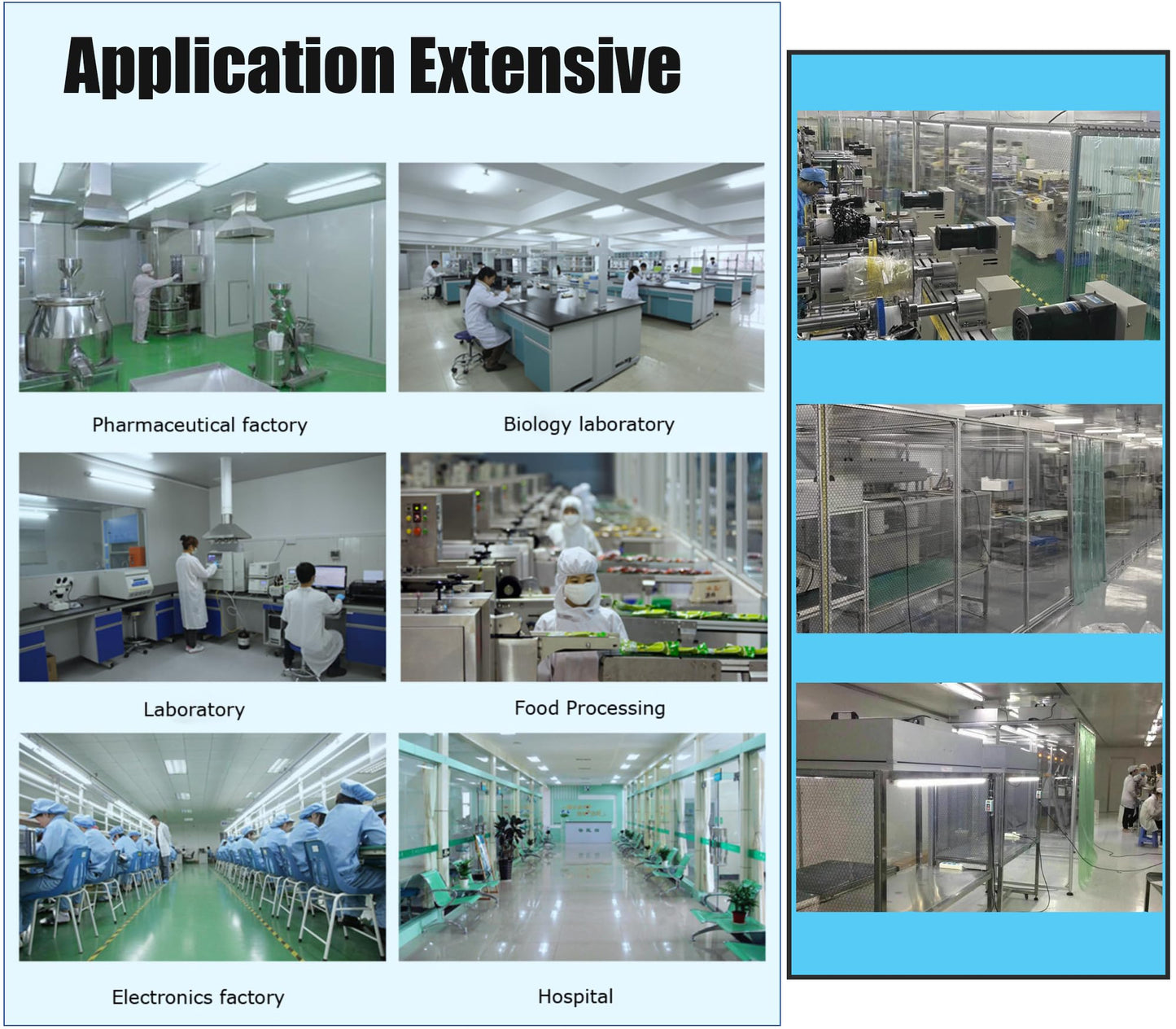 IntXanth Laminar Flow Hood FanFilter Unit, Flow Hood w/ H14 HEPA Filter & Fan (1000m³/h), 47.2" x 23.6" x 29", 110V Air Flow Clean Room Workstation for Students Biology Lab
