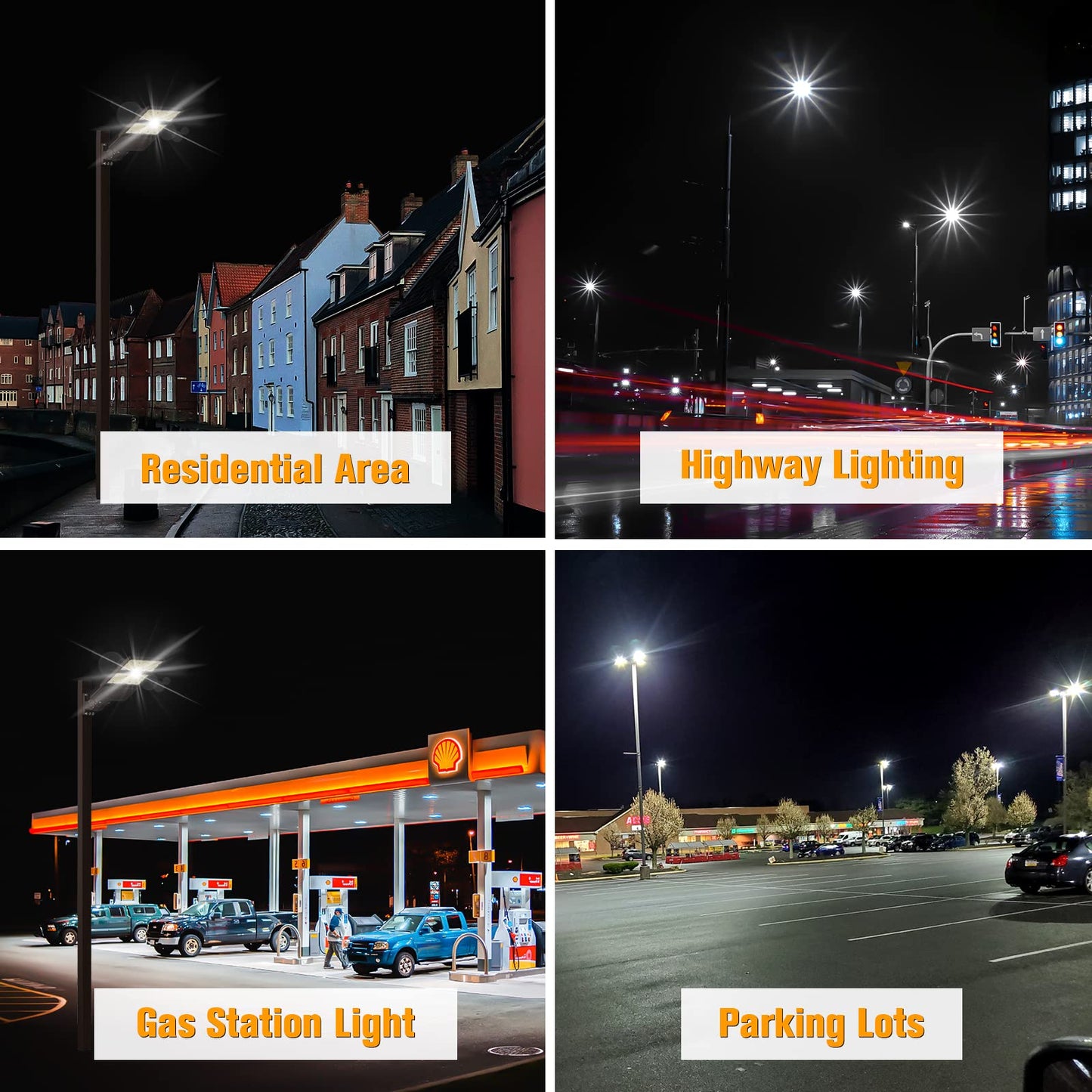 200W LED Parking Lot Light, 28,000 LM 5000K LED Parking Lot Dusk to Dawn Outdoor Lighting, LED Street Pole Light Arm Mount, IP65 Commercial Area Flood Security Light for Stadium Sport, 100-277V