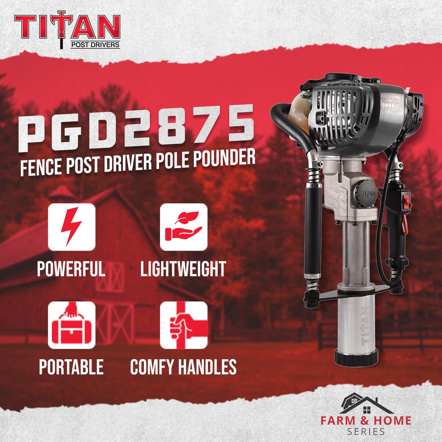 PGD2875 Titan Gas Powered Post Driver