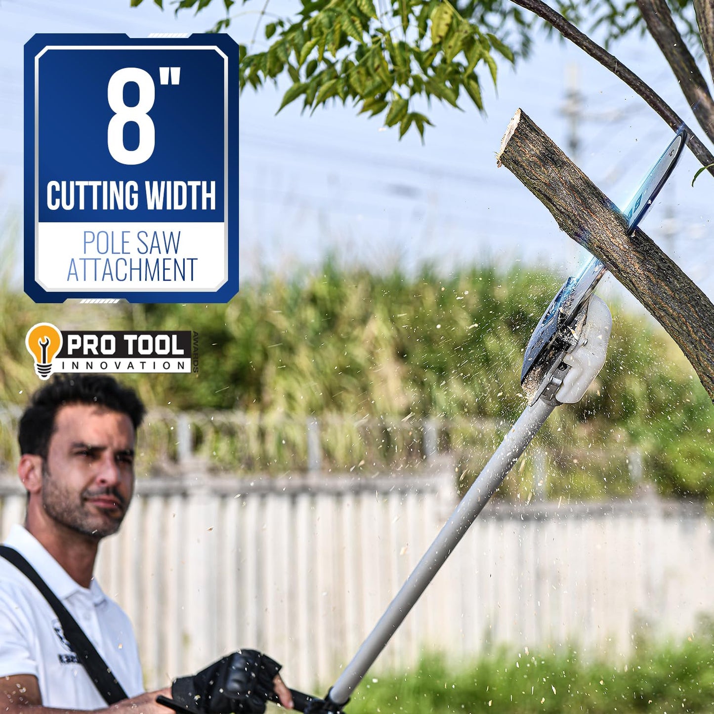 Wild Badger Power Upgraded 40V Cordless String Trimmer & Edger, 4-in-1 Multi-Tool Kit with Hedge Trimmer, Brush Cutter & Pole Saw, Attachment Capable Weed Wacker, 2 * 20V 4.0Ah Batteries & Charger