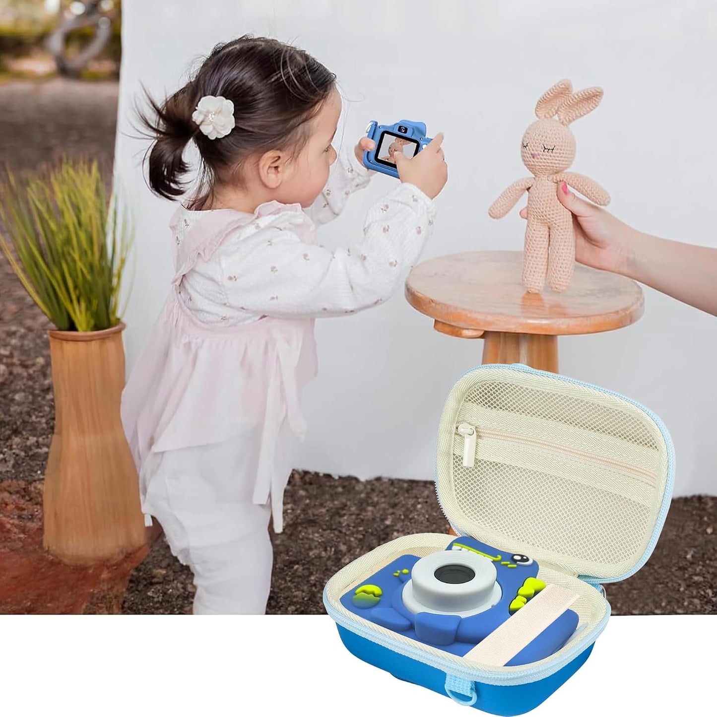 Leayjeen Kids Camera Case Compatible with OUTUVAS/Goopow/Mgaolo/HOOMOON/Kids Camera Toys and Kids Digital Video