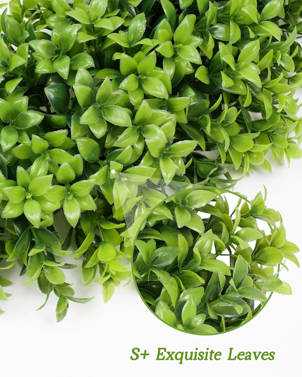 Vlorart 23-Inch Large Boxwood Door Wreath - All-Season Artificial Greenery with Sash & Bow for Indoor/Outdoor Decor