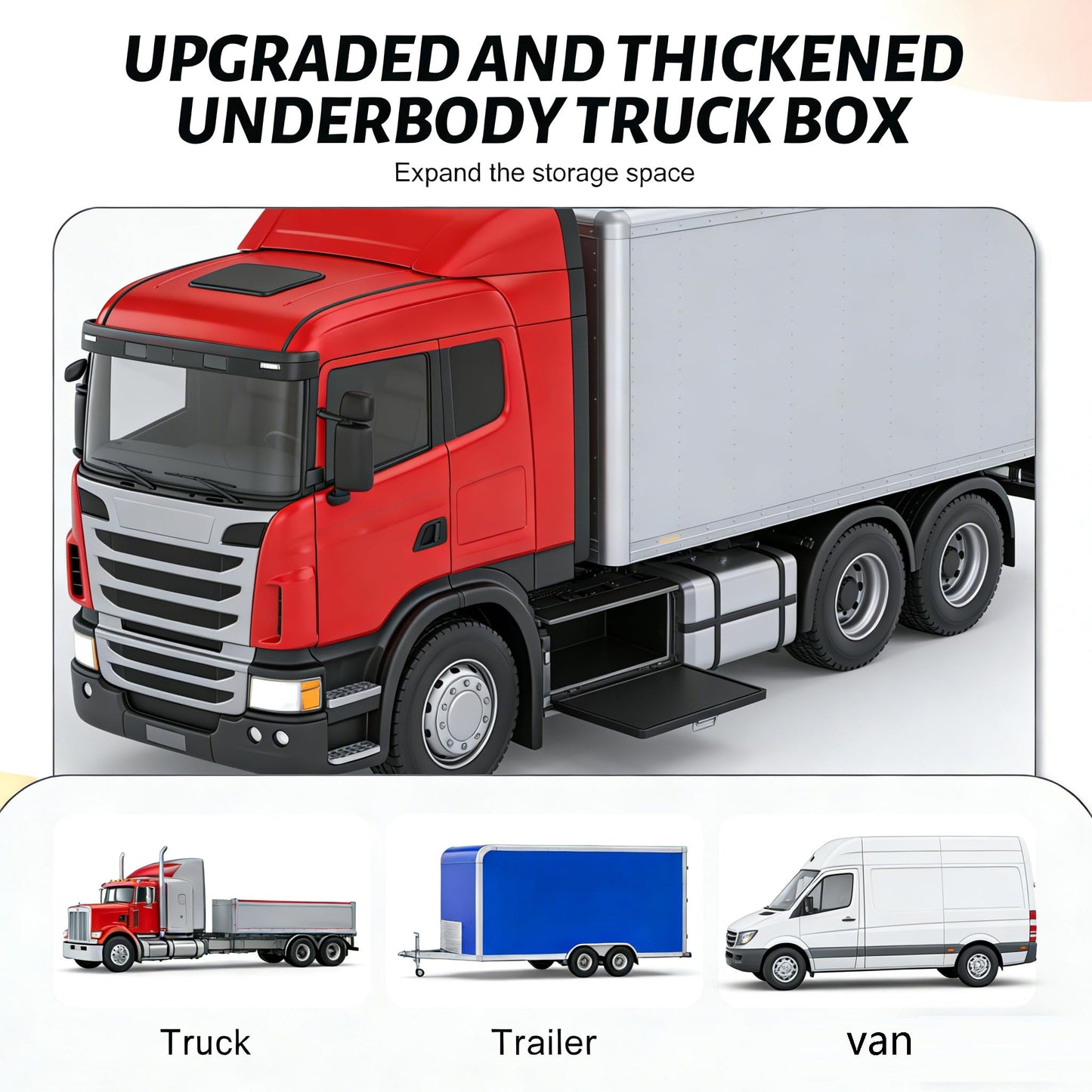 YRCHOFQU 30×12×14 Underbody Truck Tool Box, Heavy Duty Steel Underbody Toolbox with T-Handle Lock & Weatherproof Seal, Lockable Truck Trailer Tool Box for Pickup, Flatbed, RV, Van, Utility Vehicles