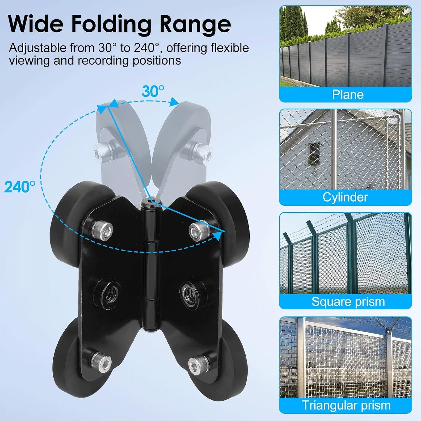 EEEKit 1/4" Magnetic Fence Mount Compatible with Mevo Start, GoPro, iPhone and Action Cameras, Dual Threaded Holder