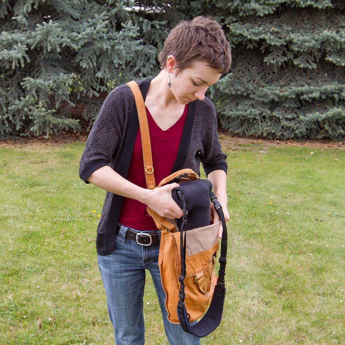 backpacks OP/TECH USA Soft Pouch Compact digital camera case, lightweight accessories pouch, sleek neoprene sleeve