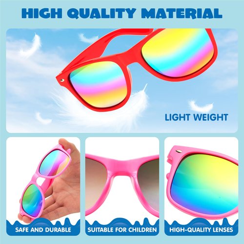 JOYIN 12 Pcs Kids Sunglasses Party Favors bulk, Neon Sunglasses with UV Protection for Children. Pool Party Favors, Goody Bags for kids Birthday
