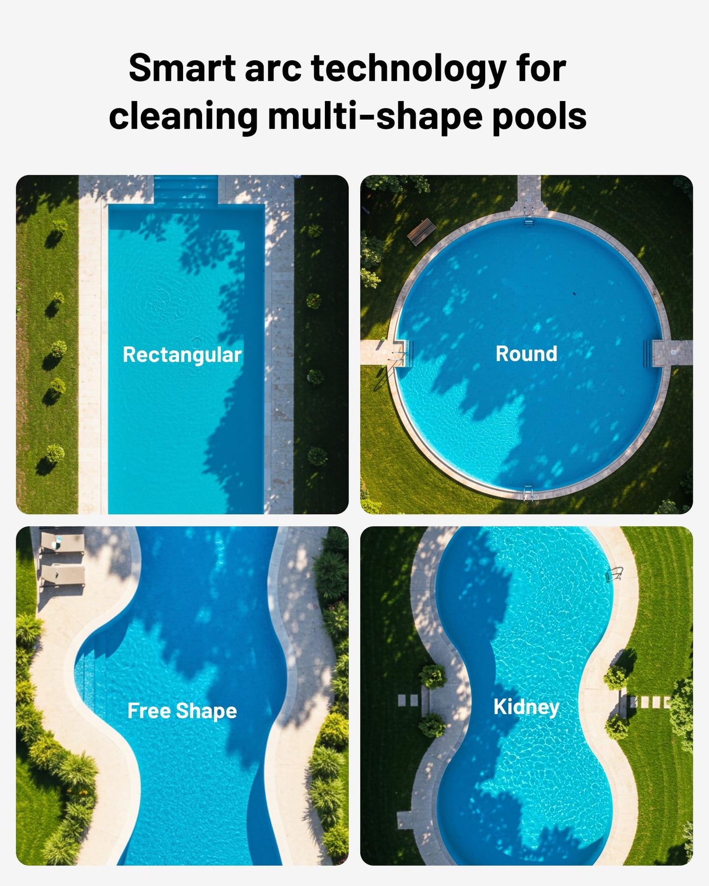 (2026 Upgrade) Spino E1 Cordless Robotic Pool Cleaner, Pool Robot for Wall & Waterline Cleaning, Smart Arc Path for Pools up to 1,600 Sq.ft, Up to 210 Mins Runtime, with 5 Modes, APP Control
