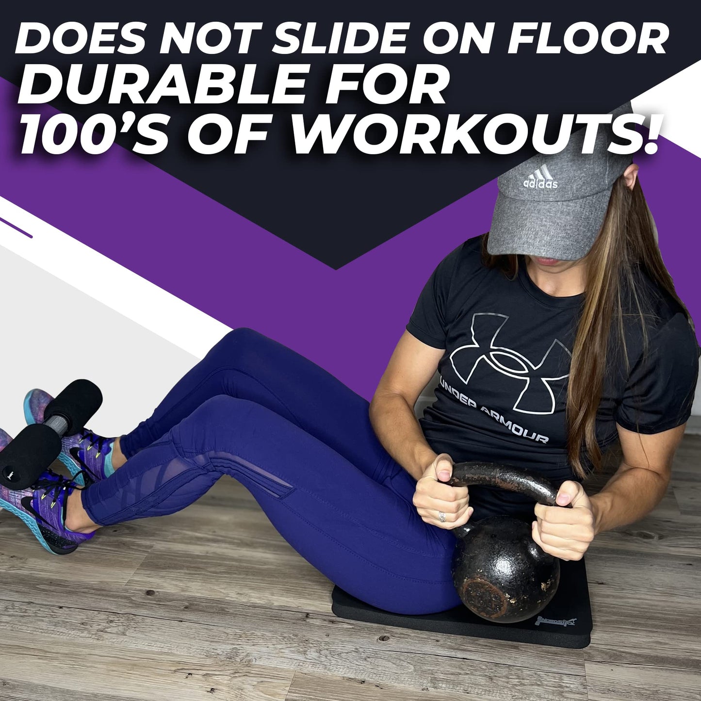 Nordstick Nordic Curl Knee Pad - Premium Soft Feel and Extra Thick 1.2" (30.5mm) - Pad Provides Cushion for Knees and Elbows - Durable & Portable Exercise Mat For Many Workouts And Everyday Tasks