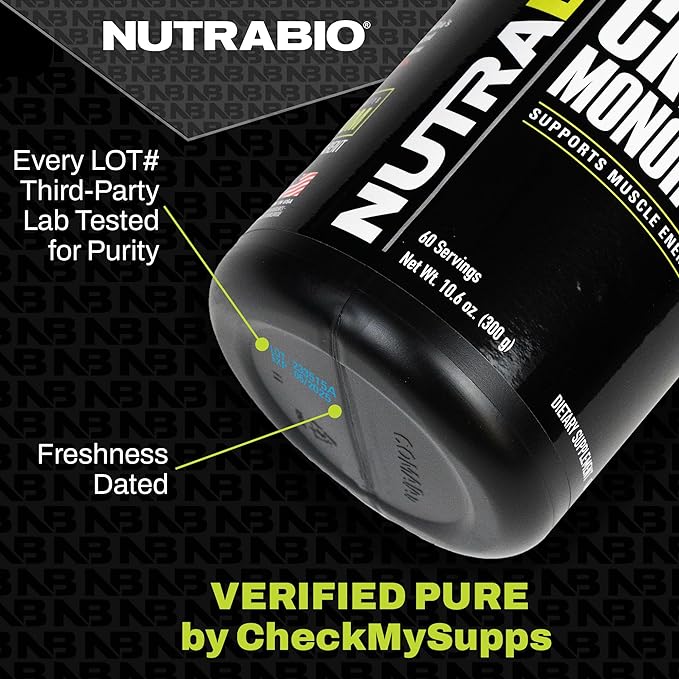 NutraBio ATP Evolution, Supercharged Muscle Recovery, 500g Powder - 40 Servings