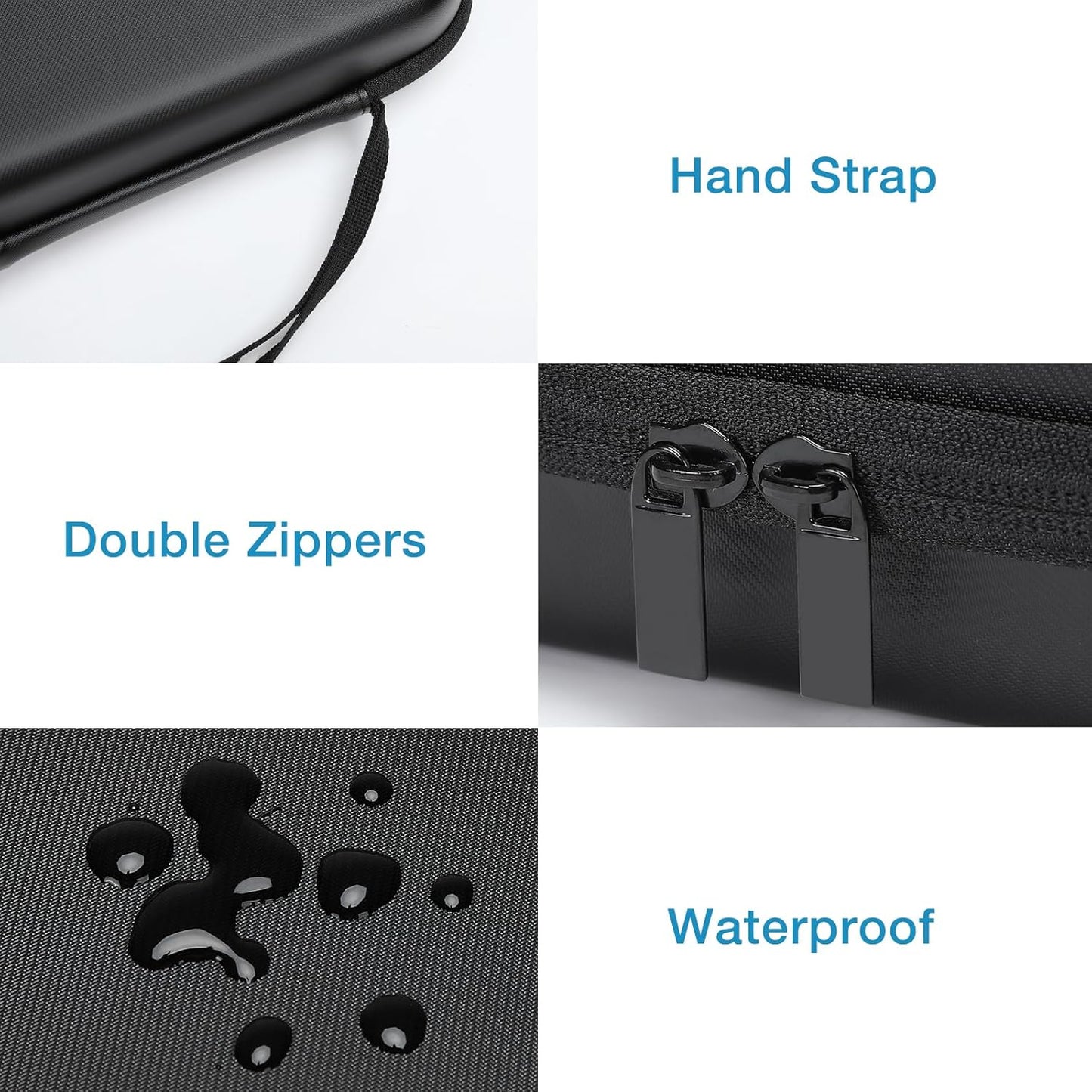 MOSISO 4 2 Electronic Organizer Travel Case Compatible with MacBook Power Adapter, Compatible with Magic Mouse