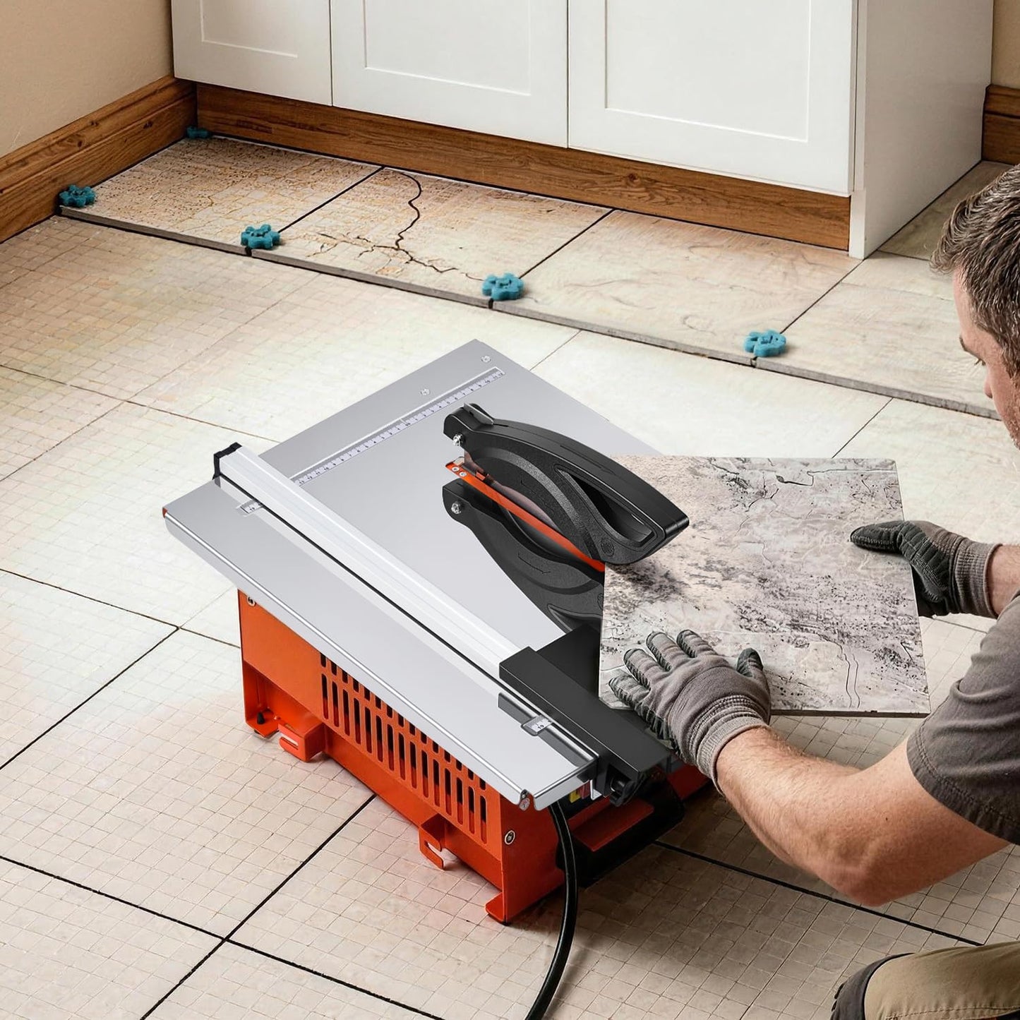 Flyrivergo 900W 8-Inch Wet Tile Saw, Tile Cutter