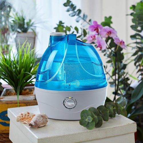 AquaOasisยฎ Cool Mist Humidifier - Quiet Ultrasonic 2.2L Tank for Bedroom & Large Rooms | Adjustable 360ยฐ Nozzle, Auto Shut-Off