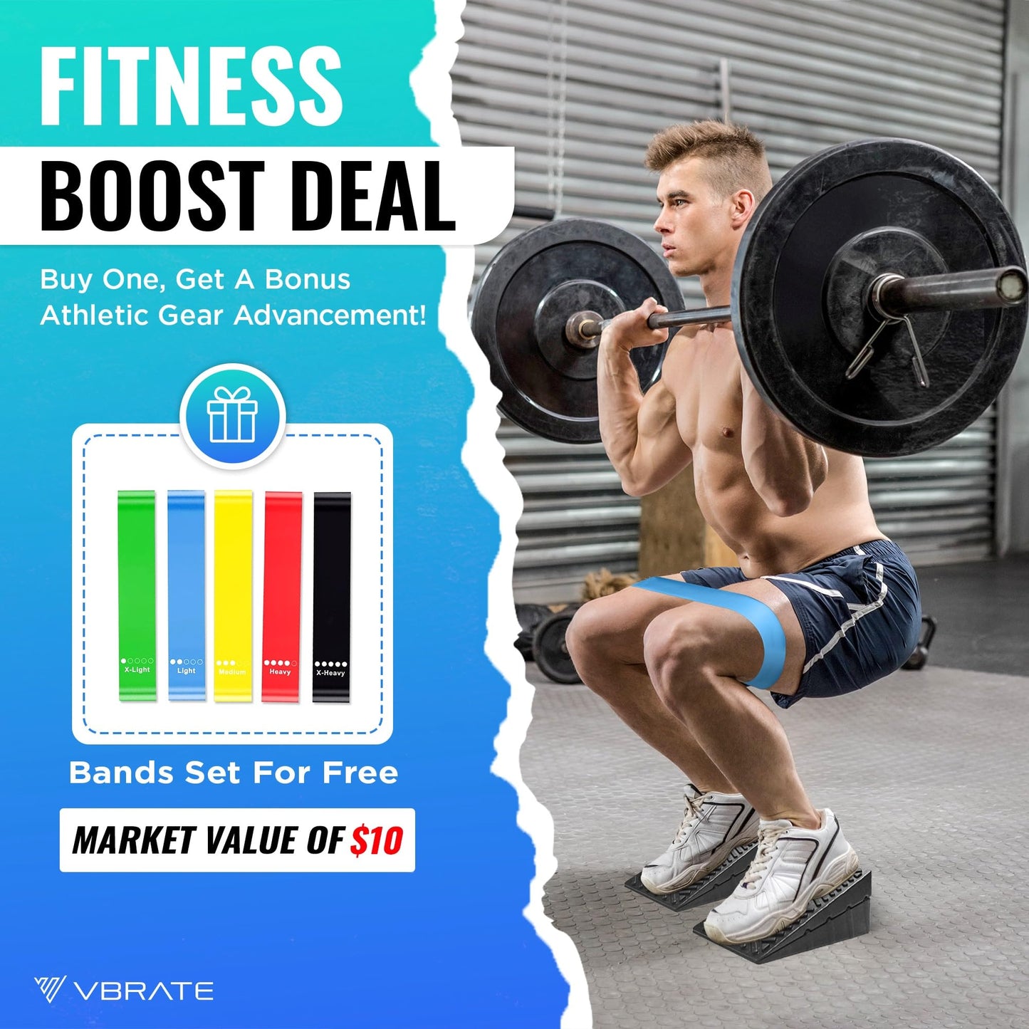 Adjustable Non-Slip Rubber Slant Board for Squats (4PC Squat Wedge Blocks) with 5 Resistance Bands β Heel Elevated Calf Stretcher & Calf Raise Block for Strength Training, Mobility & Balance