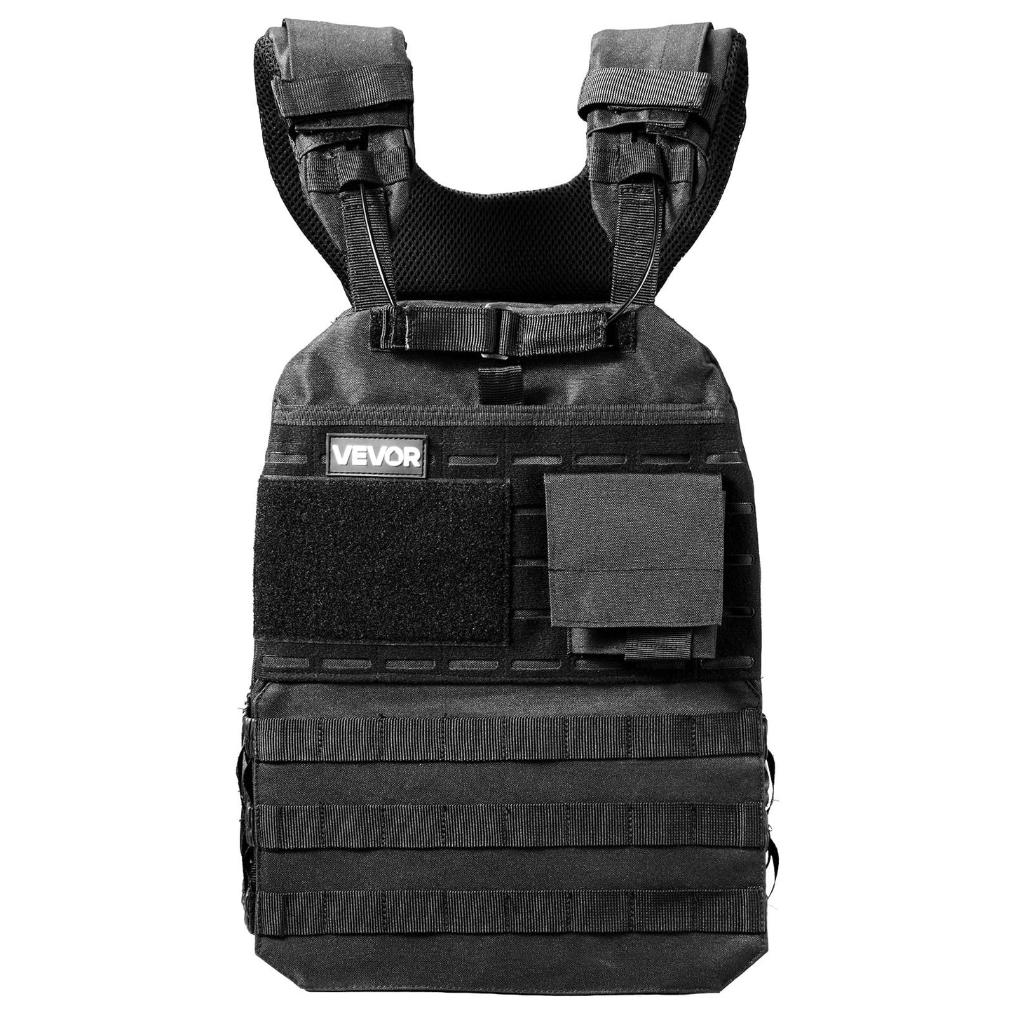 VEVOR Weighted Vest, Body Weight Vest with Shoulder Pad, and Reflective Stripe, Exercise Set for Men Women, Workout Equipment for Strength Training, Running, Jogging, Fitness, Muscle Building