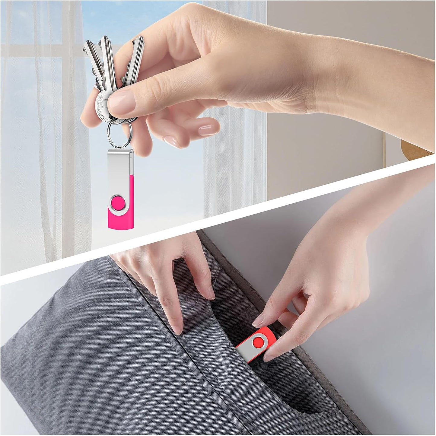 AreTop 2GB 10 Pack USB2.0 10 USB Flash Drive Pen Drive Memory Stick Pendrive Thumb Drives Bulk for Fold Data Storage