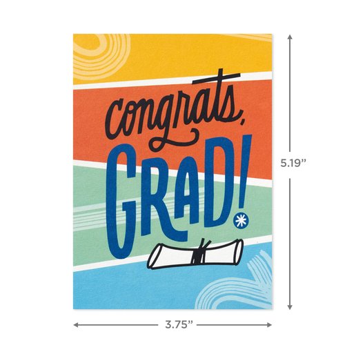Hallmark Graduation Cards Bulk Assortment, Here's to the Future (36 Cards and Envelopes, 6 Designs)