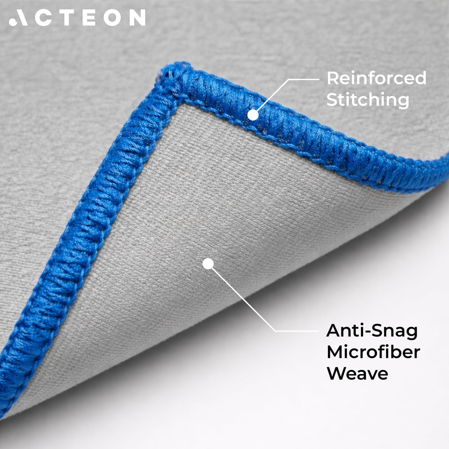 Acteon Microfiber Gym Towels 5 Pack, Quick Dry Silver ION Odor-Free Sweat Towel, Super Absorbent Fast Drying for Men & Women, Workout, Yoga, Running, Hiking, Travel โ 16x30.5 Inch