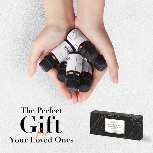 JCLOUD Essential Oils Set - Luxury Hotel Inspired Diffuser Oils for Home | 6 Premium Aromatherapy Scents - 6x10mL