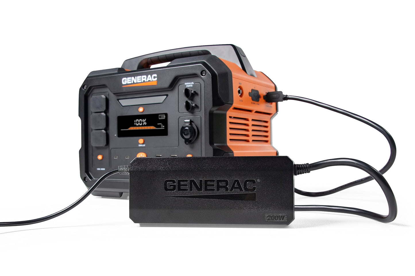 Generac GB1000 1086Wh Portable Power Station with Generac 8031 Charge Enhancer 200W Charger