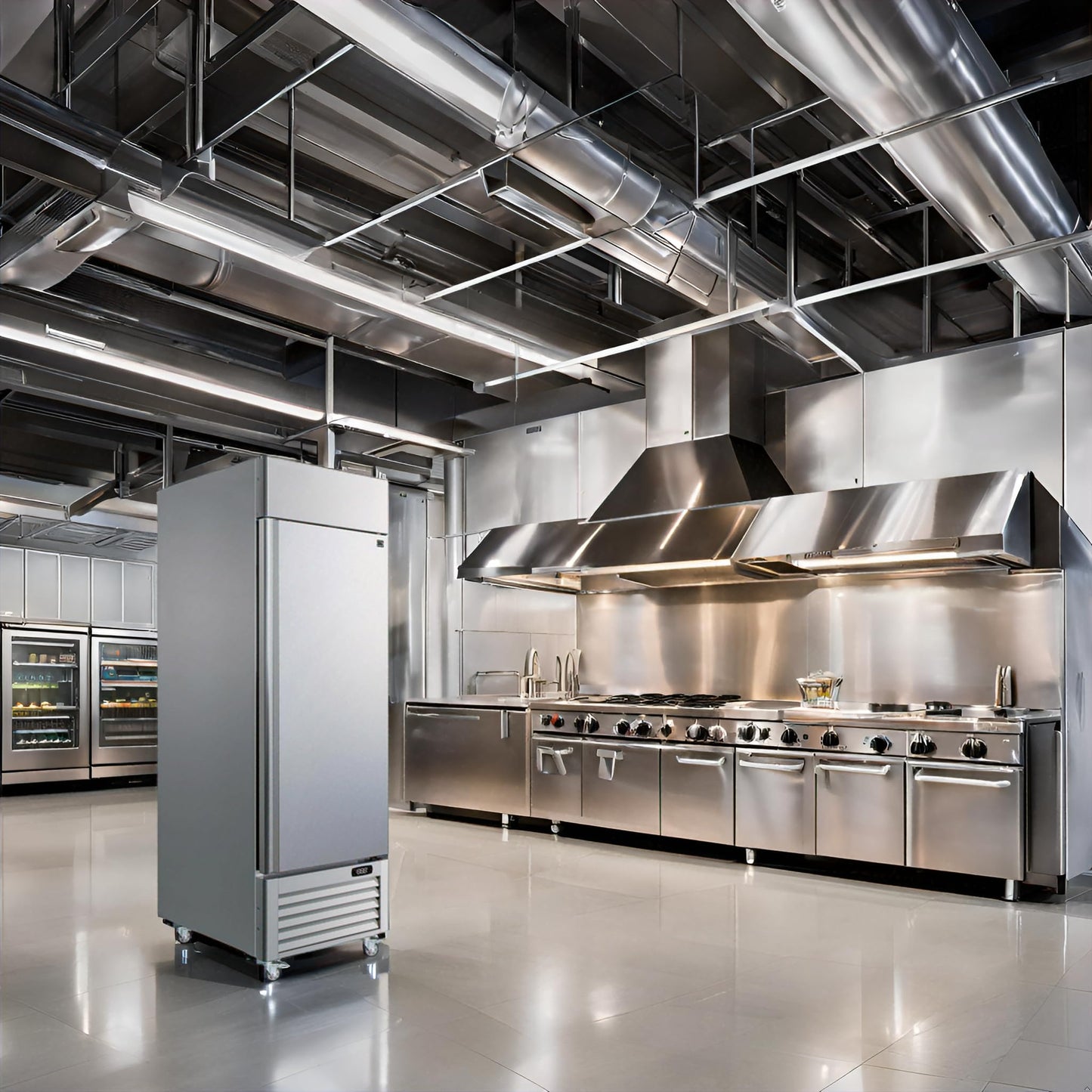 Kenmore Commercial Freezer – Upright Convertible Refrigerator, Frost Free, Congelador For Restaurant, Industrial Use, Cafe, Shop, Reach-In Full-Size 23 Cu.ft Stainless Steel