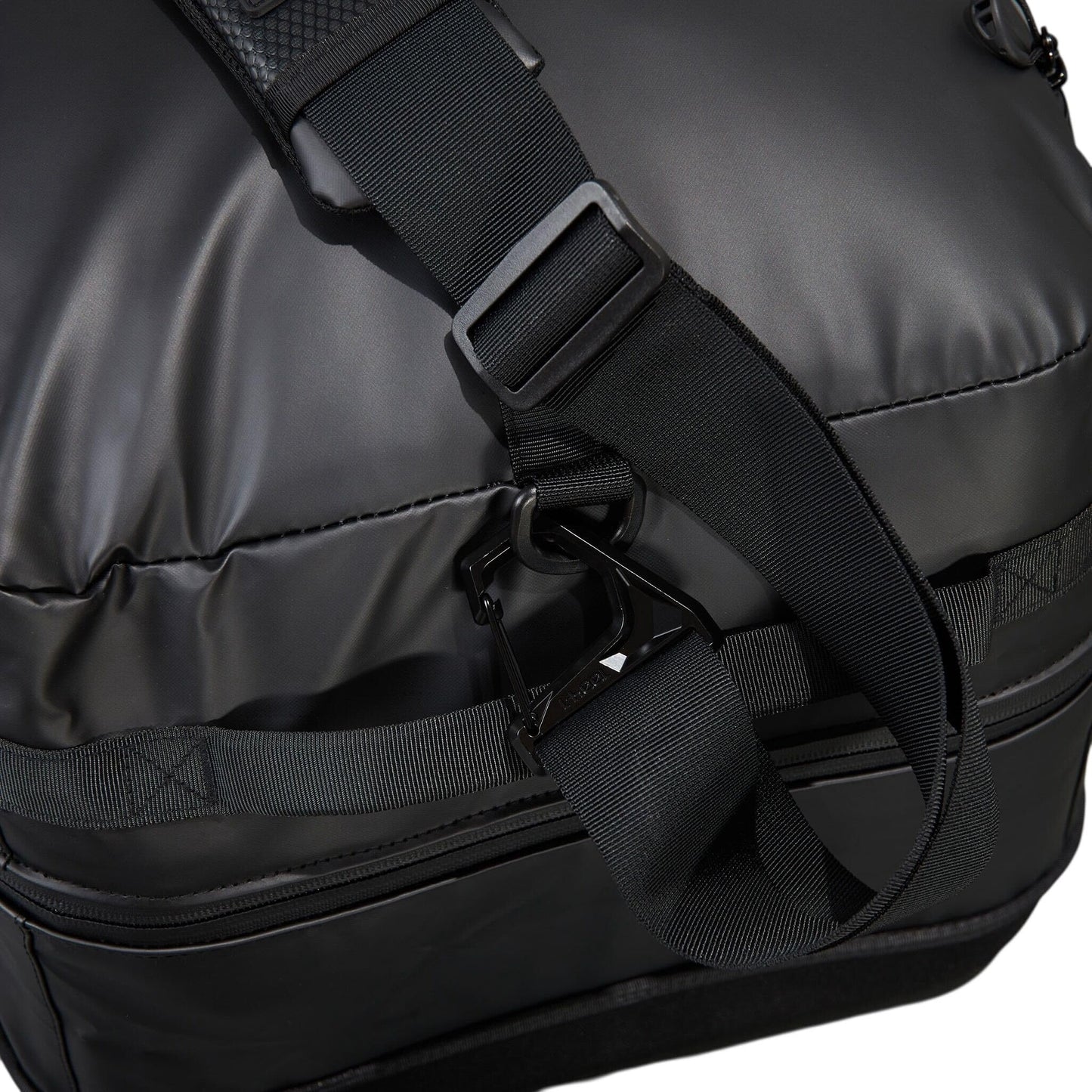 SIDIO Duffel Bag With Storage Bin - Heavy Duty Storage Crate Carrier - Includes Travel Bag, Full-Size Standard Container, and Two Dividers Compatible Organizer Bins (Black)
