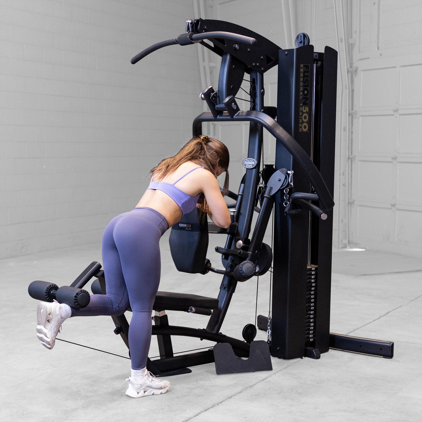 Body-Solid (F500/2) Multi-Station with 210lb Weight Stack Home Gym Machine, Arm & Leg Strength Training Functional Exercise Workout Station for Weight Lifting and Bodybuilding