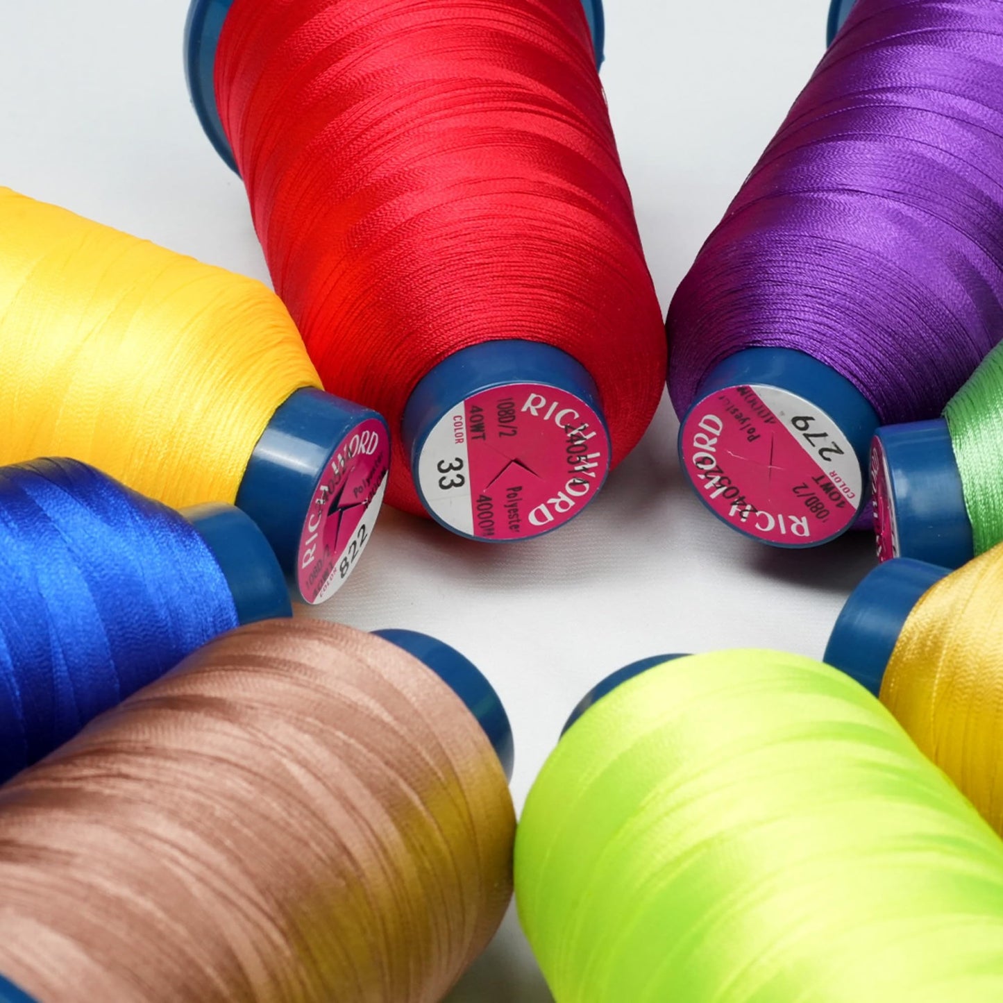 Magsnap Prewound Bobbins, Style L (SA155), 144pcs White+Embroidery Machine Thread 100 Colors 40WT (108D/2) Polyester Thread Kit