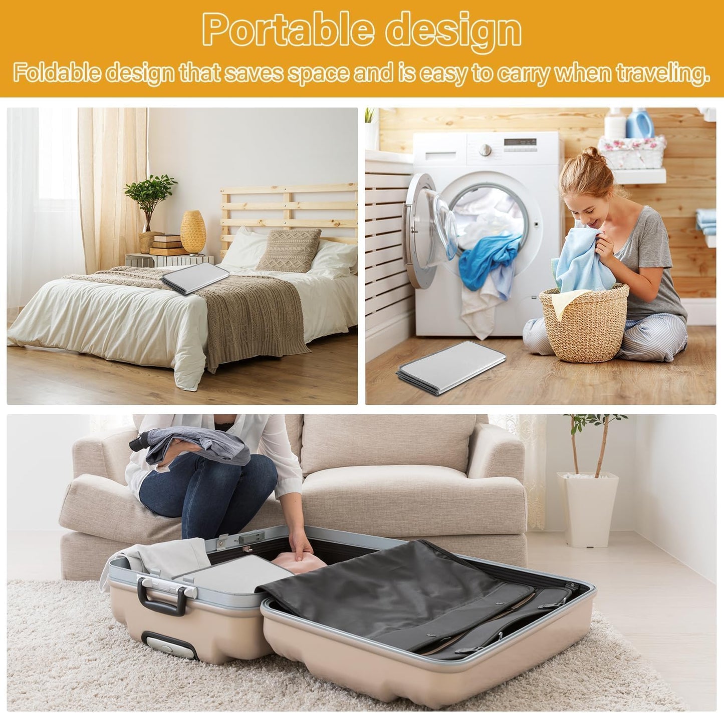 Skiennix Over The Door Steaming Station - Portable Garment Steamer Pad for Home & Travel